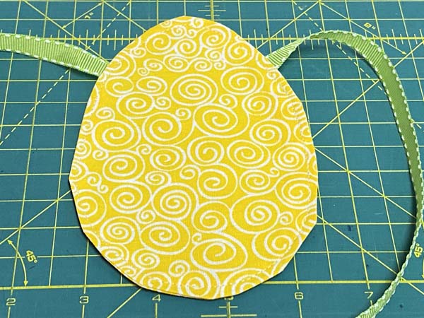 Easter Egg Garland 13 Topstitched Egg