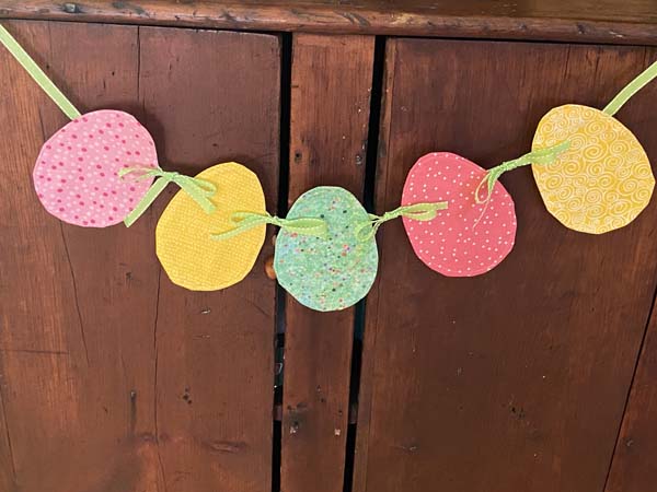 Easter Egg Garland 17 Finished Garland Hanging