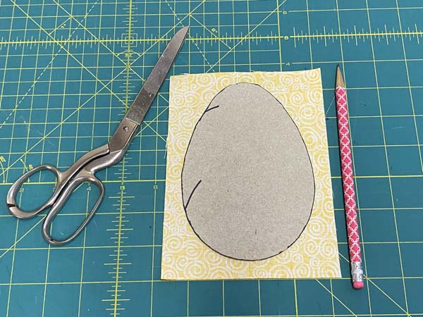 Easter Egg Garland 3 Template On Fabric