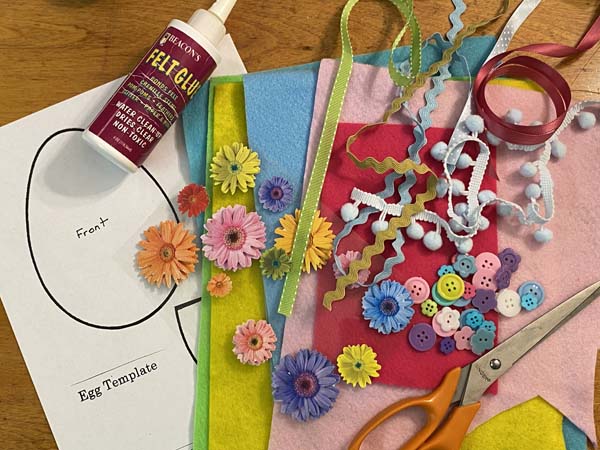 Easter Gift Card Holder Supplies