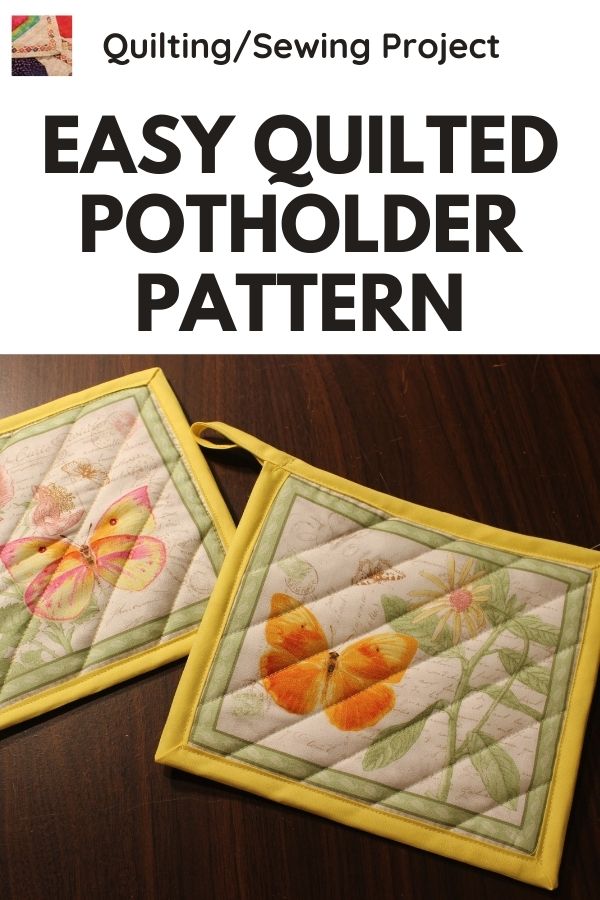 Easy Quilted Potholder Tutorial - pin
