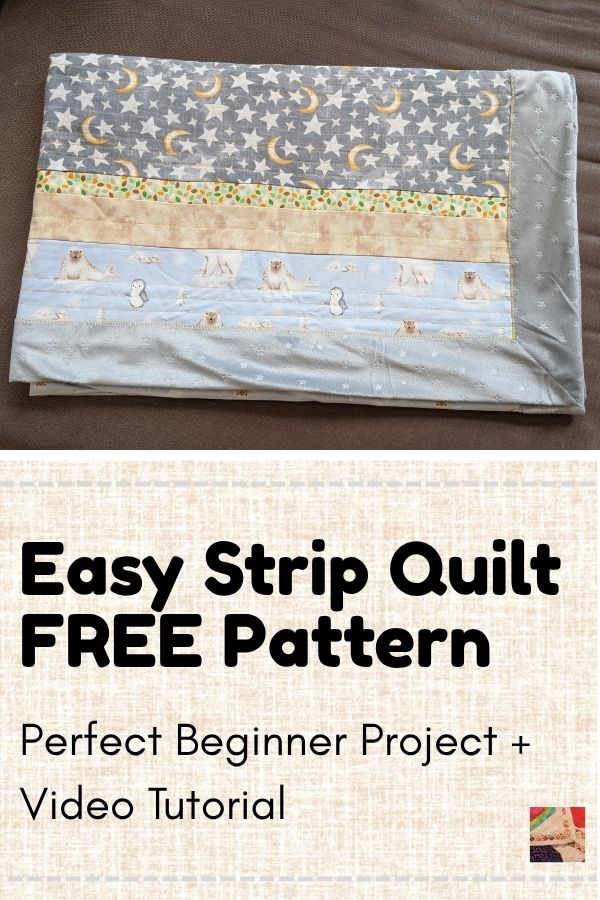 Quick and Easy Strip Quilt - pin