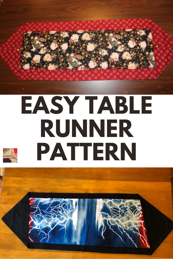 Easy Table Runner Pattern - pin