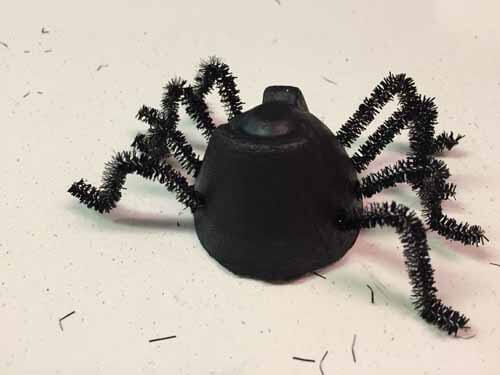 Egg Carton Spiders - Bend Legs