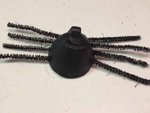 Egg Carton Spiders - Add pipe cleaner legs