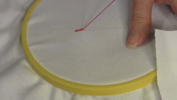 Embroidery Chain Stitch 12 second stitch finished