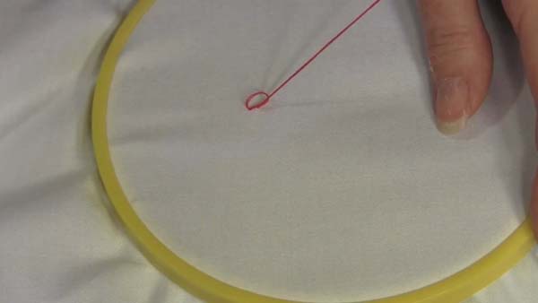 Embroidery Chain Stitch 7 thread almost pulled