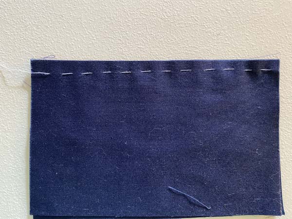 Even Basting Stitch Completed