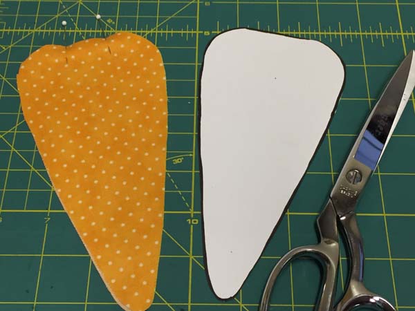 Fabric Carrot Pin Opening w template