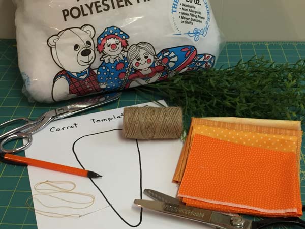 Fabric Carrot Supplies