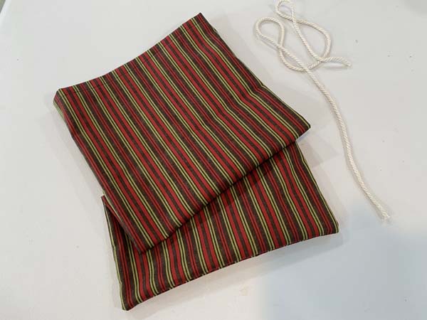 Fabric Gift Bag 11 Add Cord