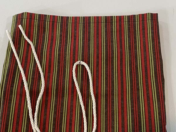 Fabric Gift Bag 14 Tack Cord To Bag