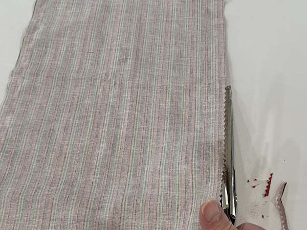 Fabric Gift Bag 5 Pink Edges