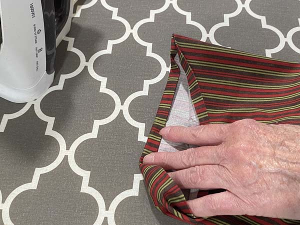 Fabric Gift Bag 9 Fold Top Edge again