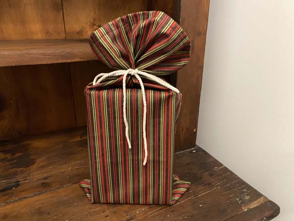 Fabric Gift Bag On Counter