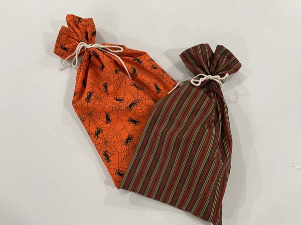 Fabric Gift Bag Two Bags Finished