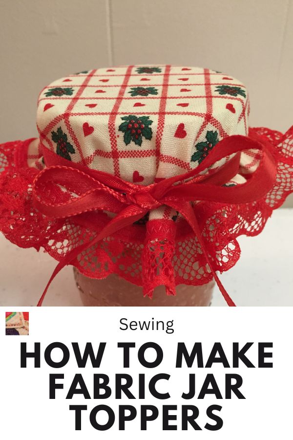 Fabric Mason Jar Topper - pin2