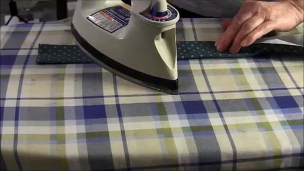 Fabric Lanyard Iron Other Side Fabric to fold