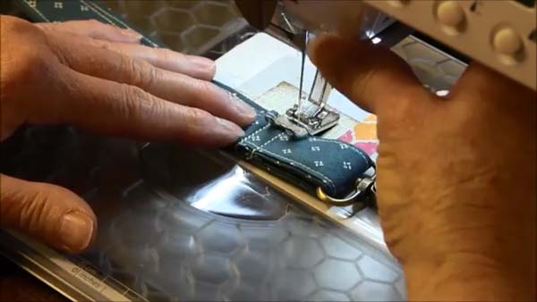 Fabric Lanyard Sew Across again