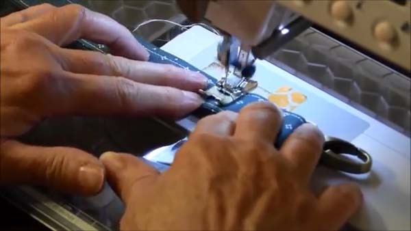 Fabric Lanyard Sew Near Fold