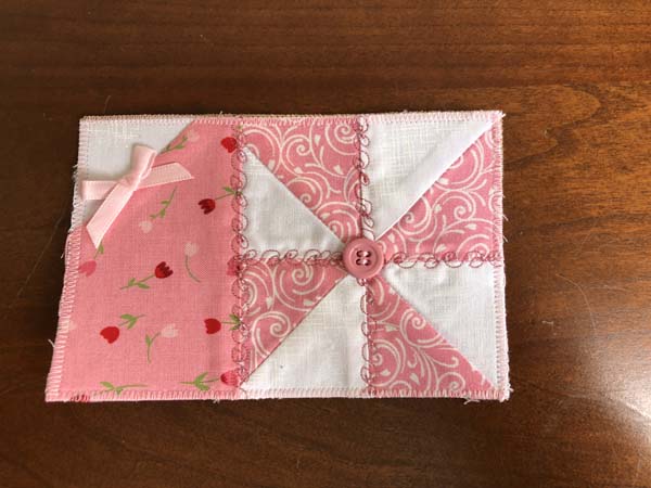 Fabric Postcard 15 Pinwheel