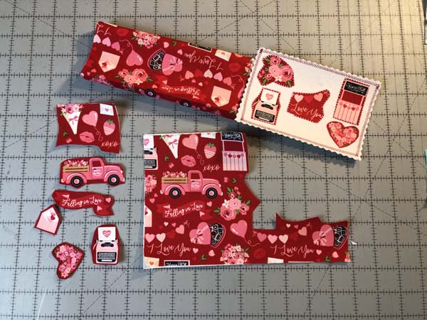 Fabric Postcard 2 Motif Fabric