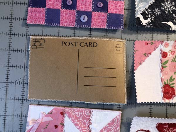 Fabric Postcard 8 Showing Back