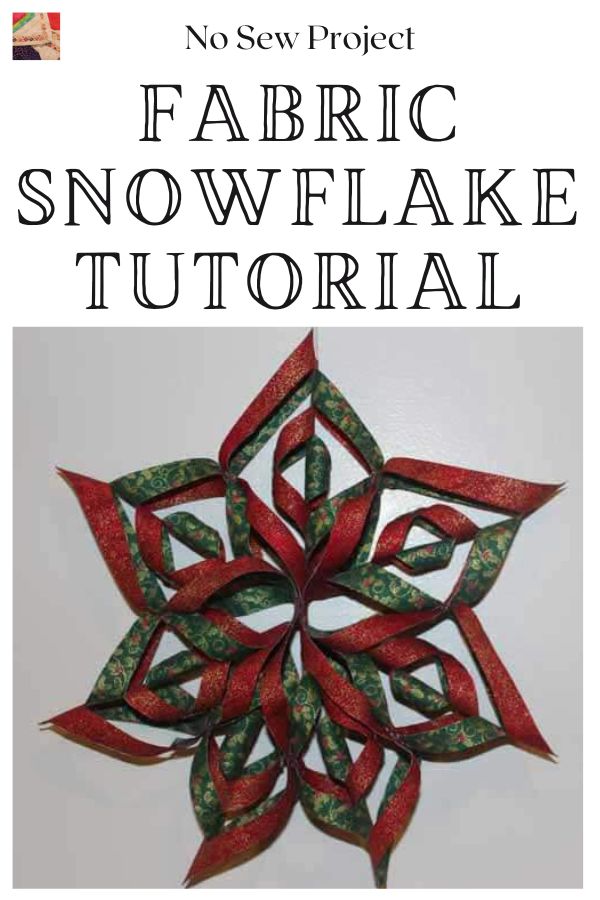 3-D Fabric Snowflake Tutorial - pin
