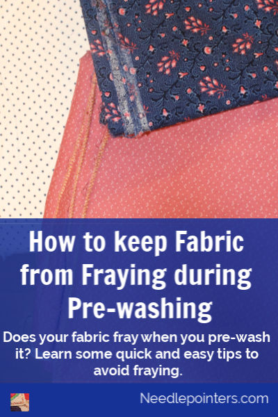 The quickest way to stop embroidery fabric from fraying