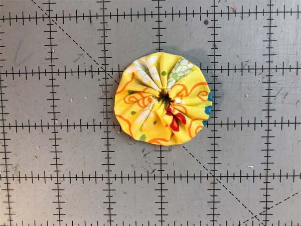 Fabric Yo Yo Completed Front