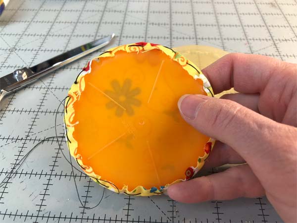 Fabric Yo Yo Disc popped out