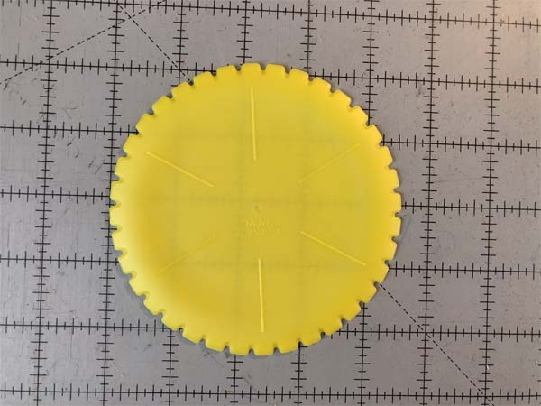 Fabric Yo Yo Disk Front