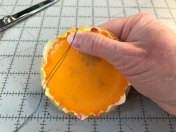 Fabric Yo Yo First Stitch