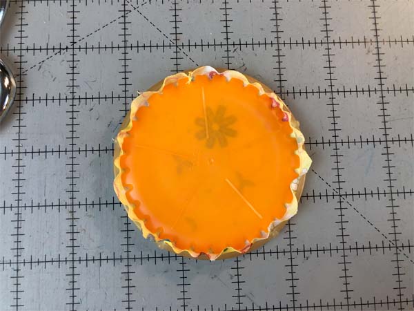 Fabric Yo Yo Trimmed