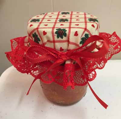 Fabric Mason Jar Topper - Add Ribbon