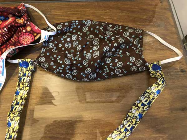Face Mask Strap Lanyard Tutorial - Finished and Snapped on Mask