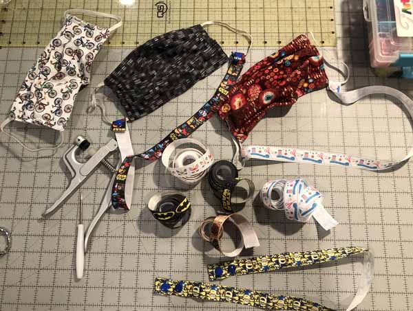 Face Mask Strap Lanyard Tutorial - supplies
