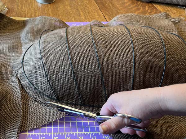 Fall Wreath Trim Burlap