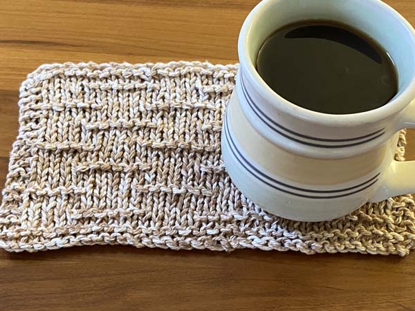 Farmhouse Inspired Mug Rug with Coffee Mug