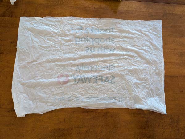 Fashion Doll Dress From Plastic Bag 4 Smooth Bag Flat