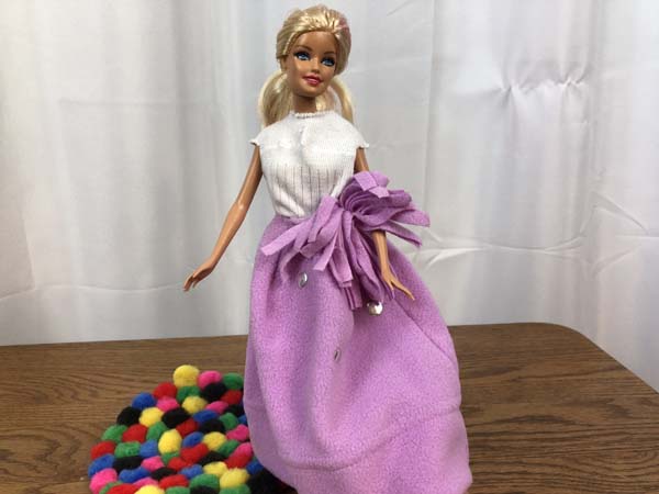 Fashion Doll Easy Skirt Finished