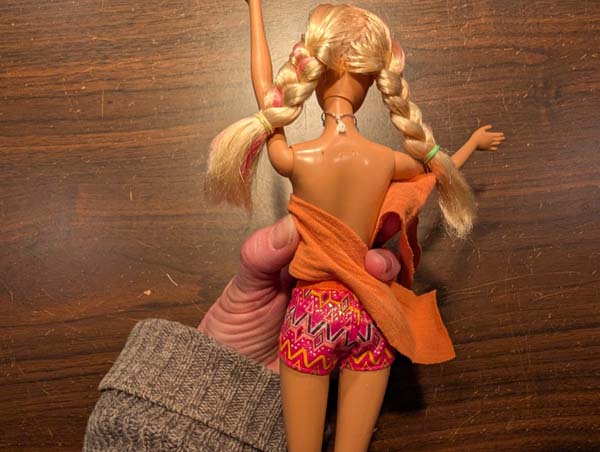 Fashion Doll No Sew Sleeveless Top 3 Wrap to Back