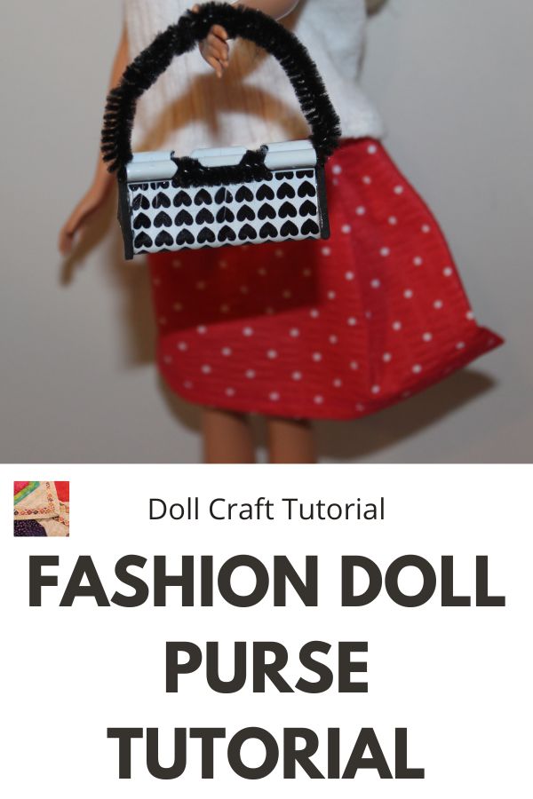 How to make a Fashion Doll Purse - pin