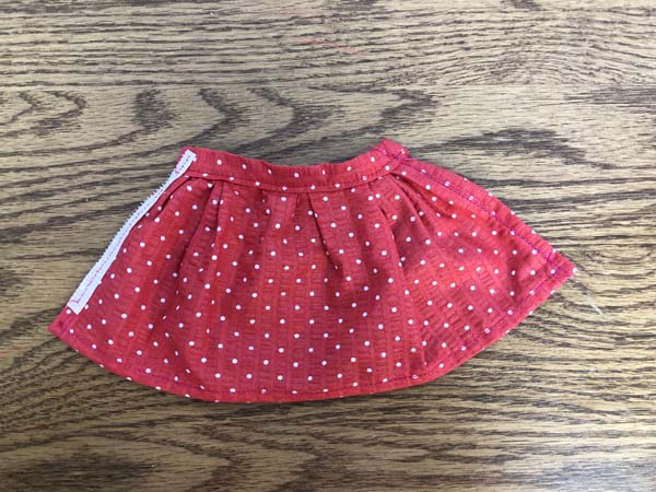 Fashion Doll Skirt Finished Front