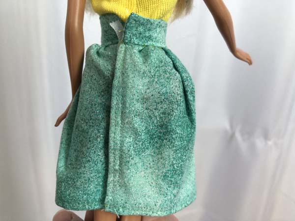 Fashion Doll Skirt On Doll Back 2