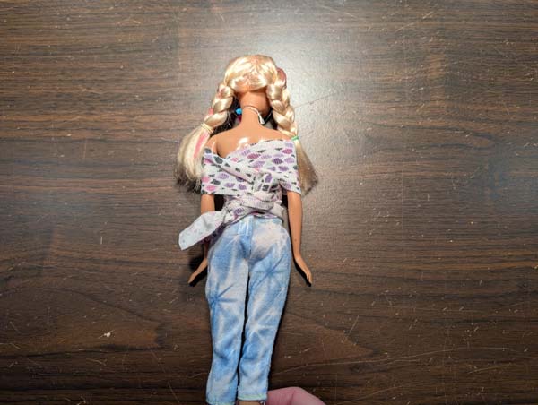 Fashion Doll Wrapped Top 10 Second version Tied in back