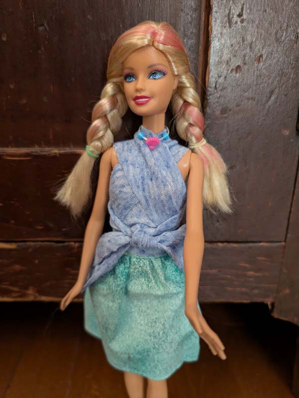 Fashion Doll Wrapped Top 8 Doll Wearing top