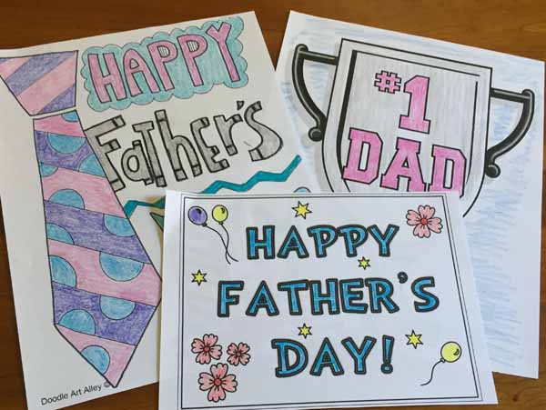 Free Printable Father S Day Coloring Pages And Cards For Kids Needlepointers Com