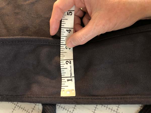 Field Bag Fix Line 11 Measure Bag Depth