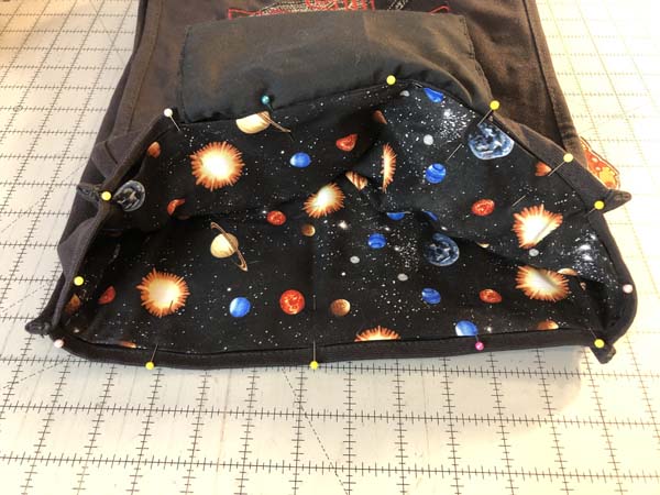 Field Bag Fix Line 17 Pin inside bag